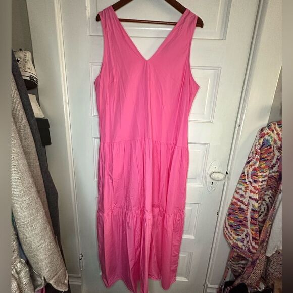 Who What Wear Plus Size Pink Tiered Plus Size 2X - Picture 5 of 9
